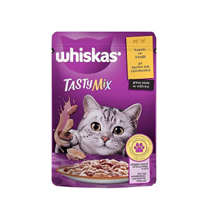 WHİSKAS POUCH TASTYMİX KUZULU HİNDİ ETLİ 85 GR